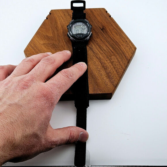 Armitron Digital Sport Watch Black Alarm Timer Adjustable Strap Athletic Running - Picture 4 of 6